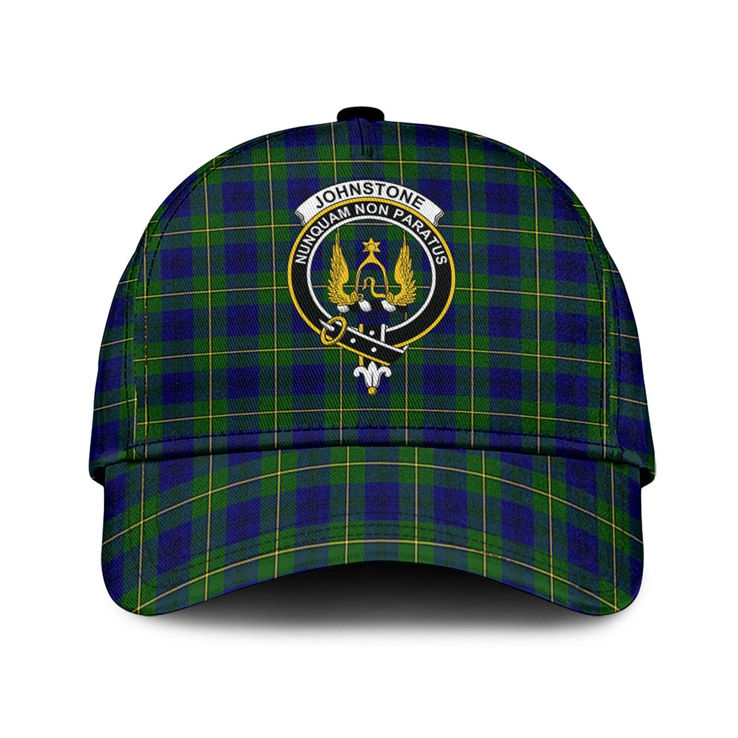 Johnstone Modern Tartan Classic Cap with Family Crest Classic Cap Universal Fit - Tartan Vibes Clothing