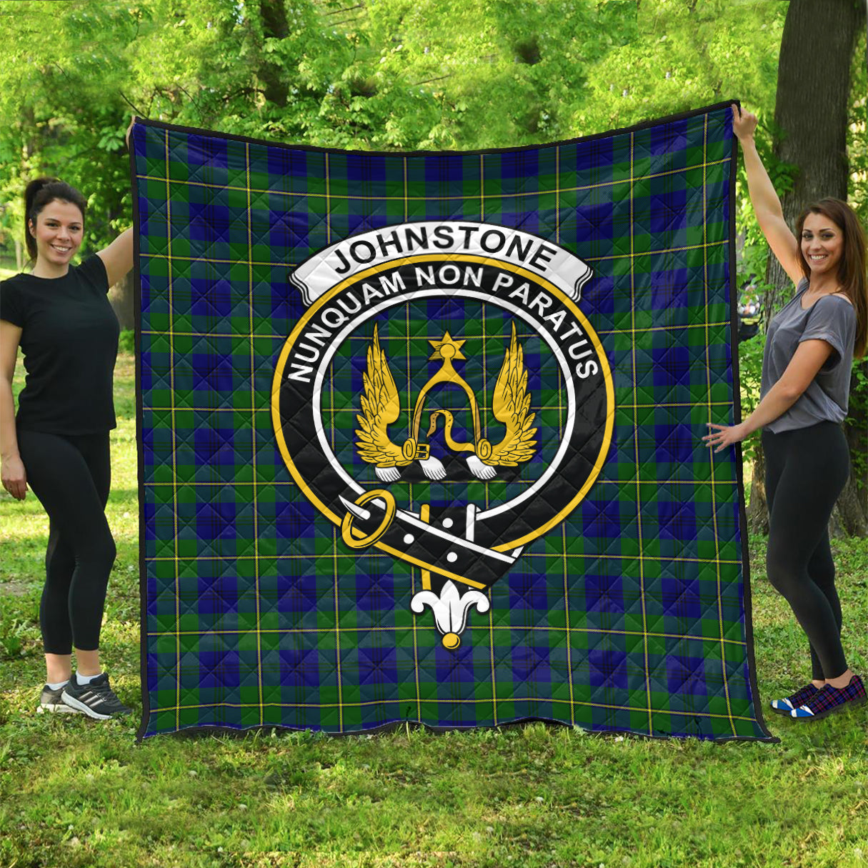 johnstone-johnston-modern-tartan-quilt-with-family-crest