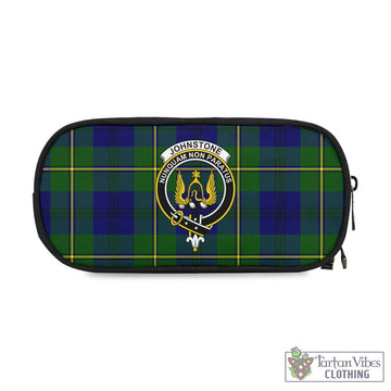 Johnstone Modern Tartan Pen and Pencil Case with Family Crest