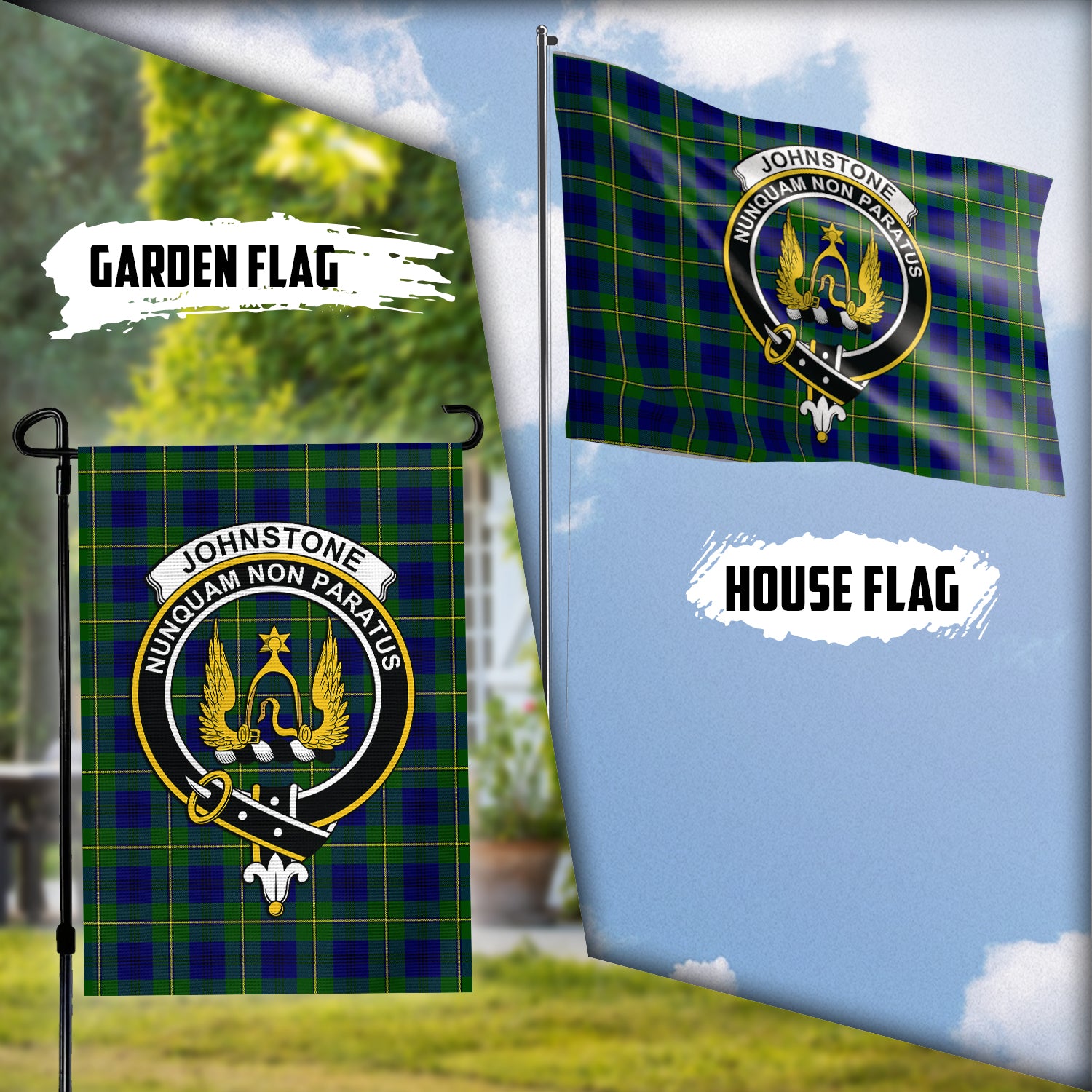 johnstone-johnston-modern-tartan-flag-with-family-crest