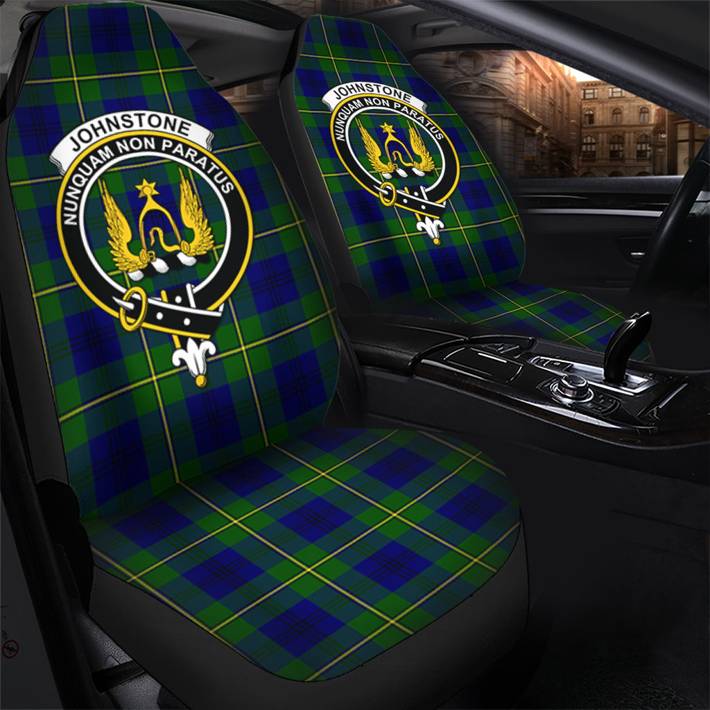 Johnstone-Johnston Modern Tartan Car Seat Cover with Family Crest - Tartanvibesclothing