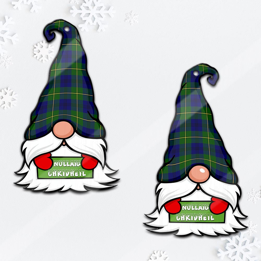 Johnstone Modern Gnome Christmas Ornament with His Tartan Christmas Hat - Tartan Vibes Clothing