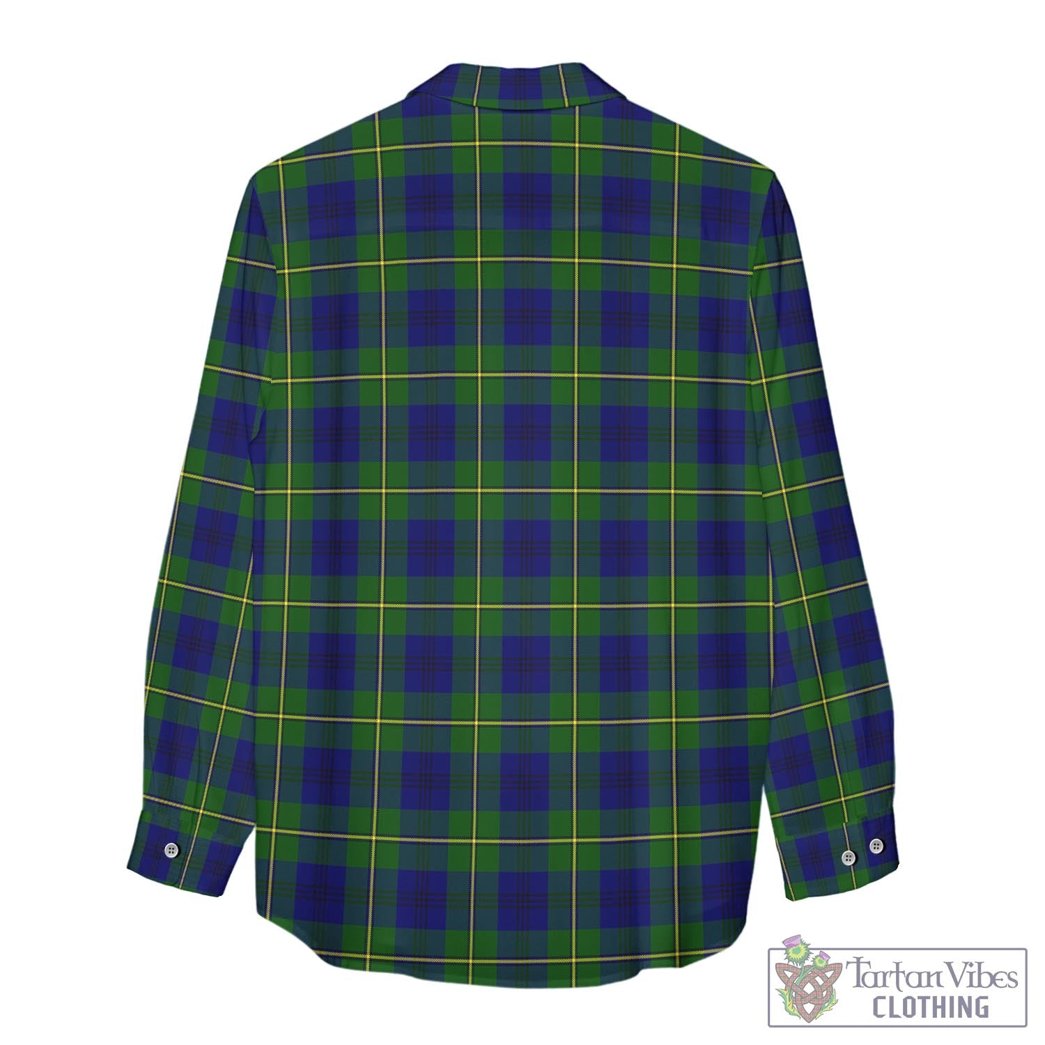 Tartan Vibes Clothing Johnstone-Johnston Modern Tartan Womens Casual Shirt with Family Crest