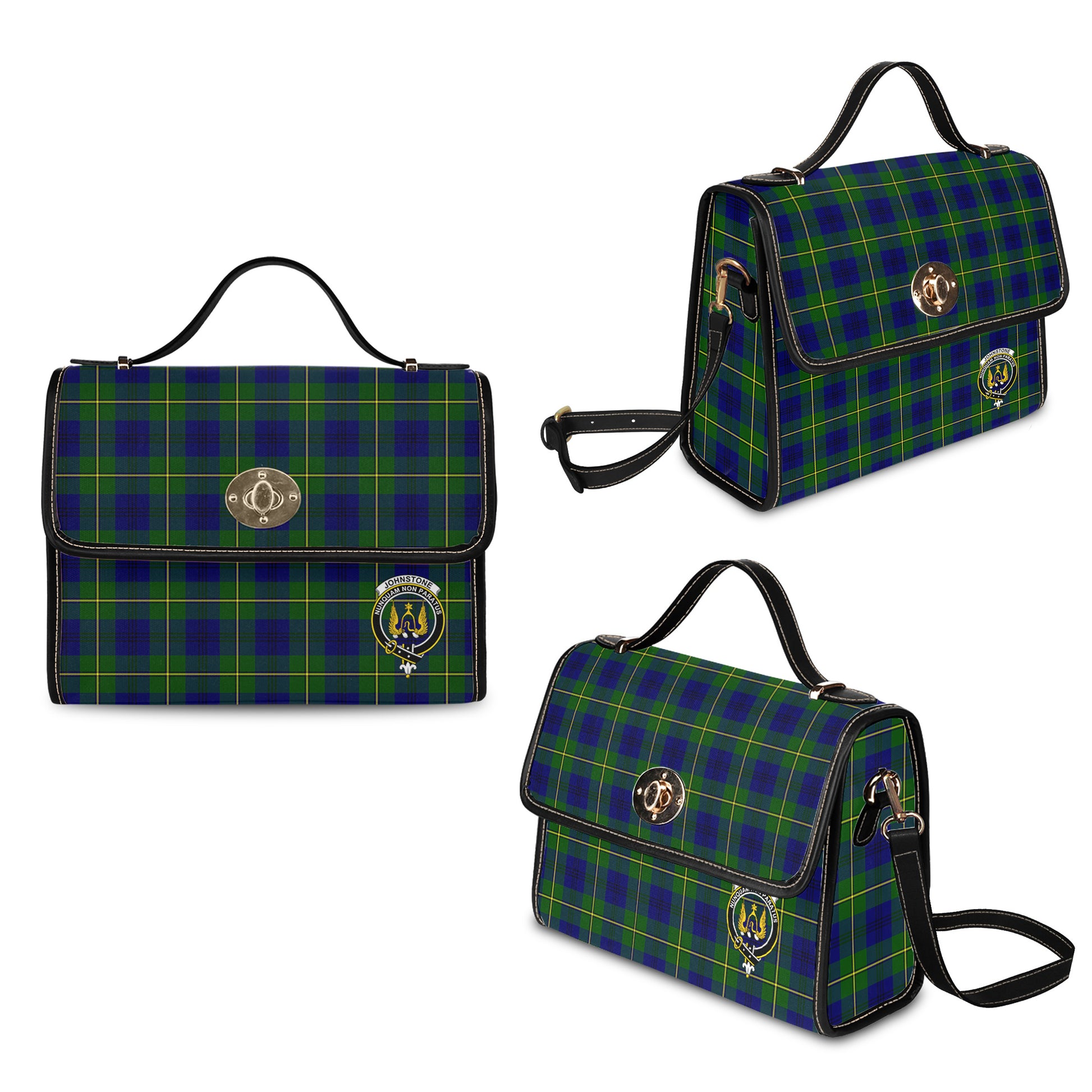 johnstone-johnston-modern-tartan-leather-strap-waterproof-canvas-bag-with-family-crest