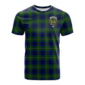 Johnstone Modern Tartan T-Shirt with Family Crest