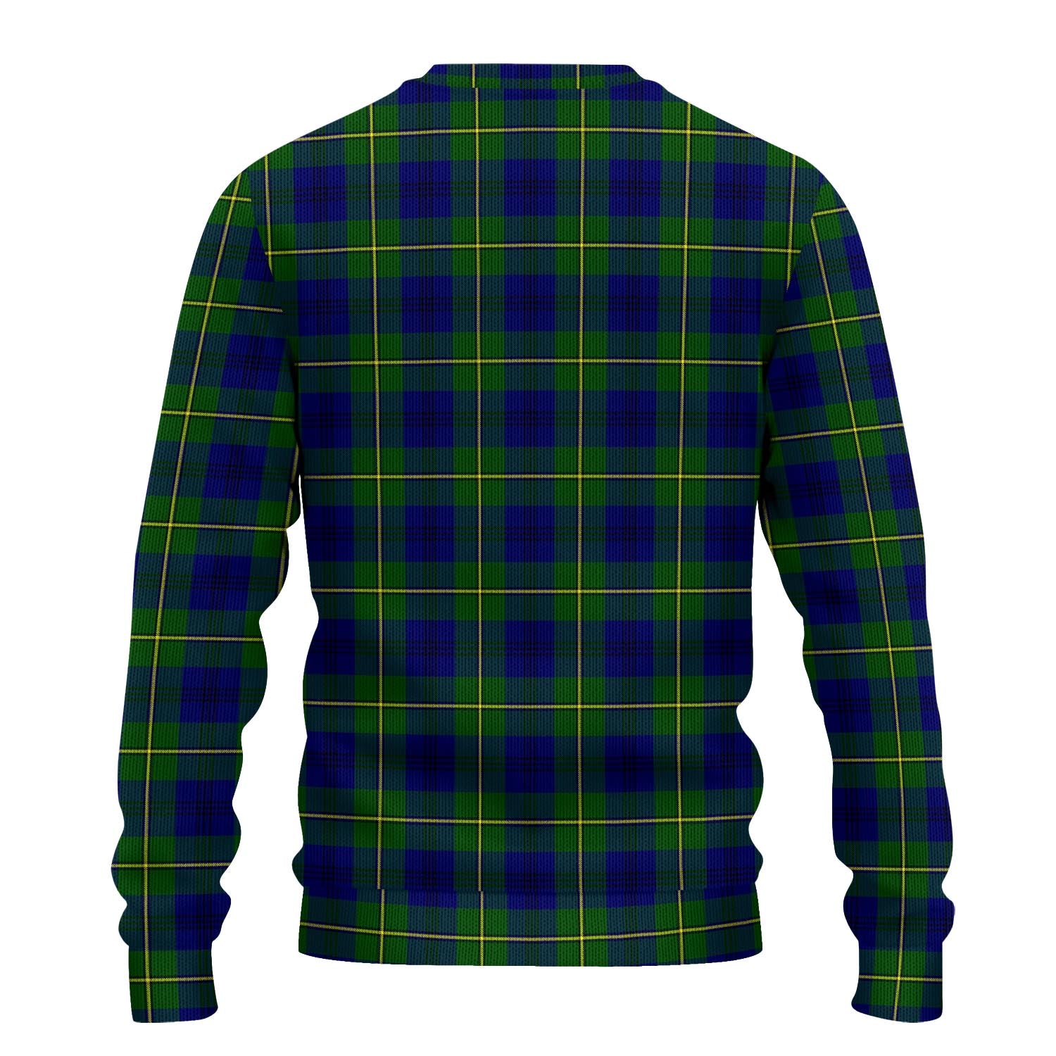 Johnstone-Johnston Modern Tartan Knitted Sweater with Family Crest - Tartanvibesclothing