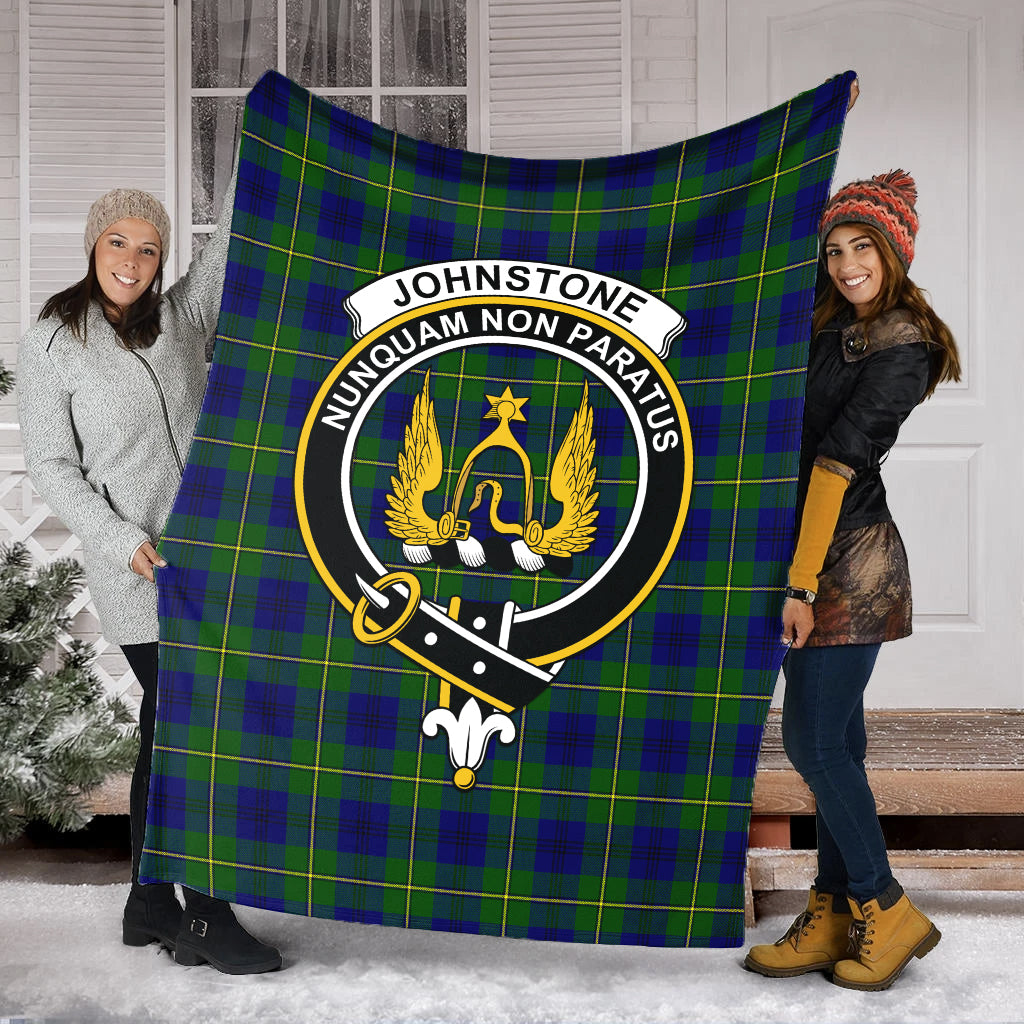 johnstone-johnston-modern-tartab-blanket-with-family-crest