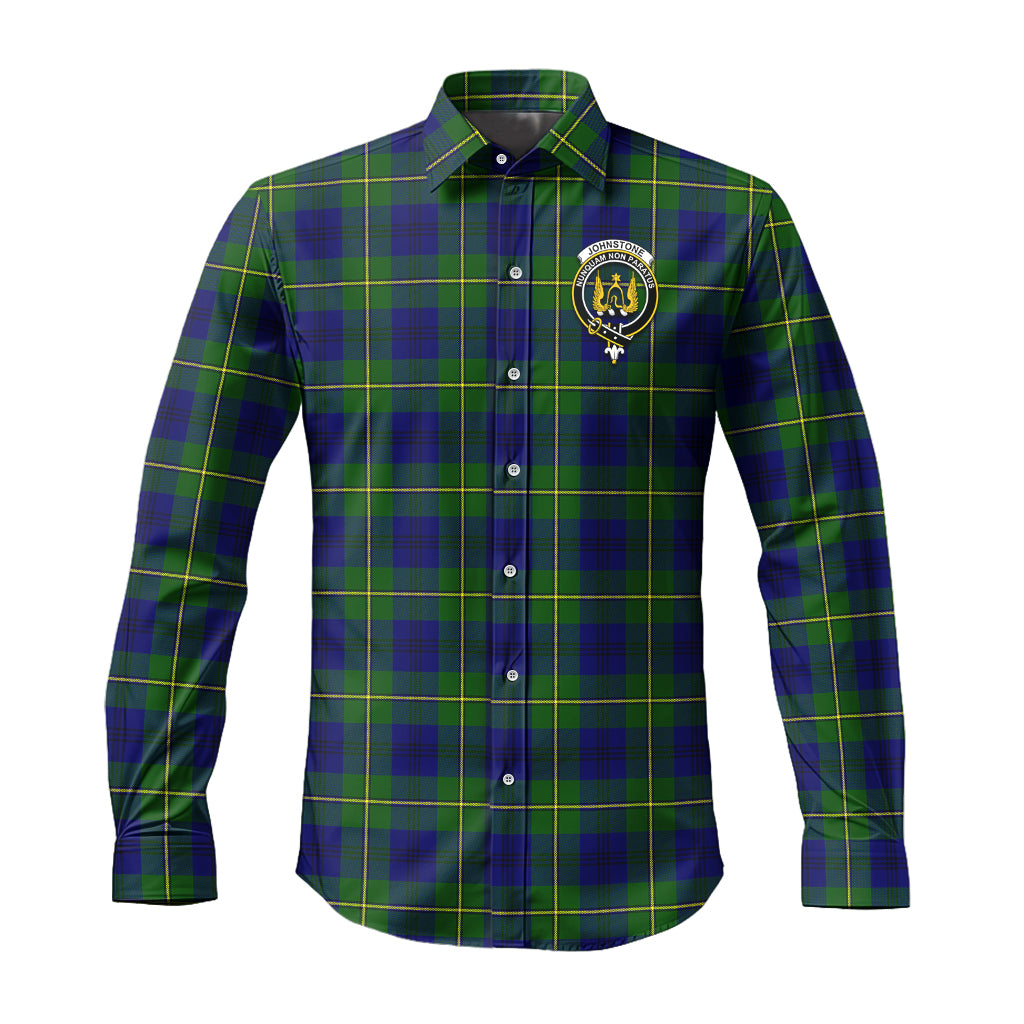 johnstone-johnston-modern-tartan-long-sleeve-button-up-shirt-with-family-crest