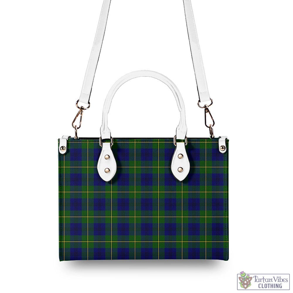 Tartan Vibes Clothing Johnstone-Johnston Modern Tartan Luxury Leather Handbags