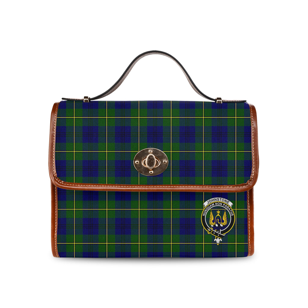 johnstone-johnston-modern-tartan-leather-strap-waterproof-canvas-bag-with-family-crest