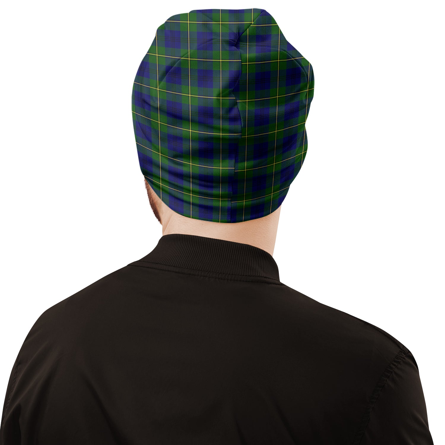 Johnstone Modern Tartan Beanies Hat with Family Crest - Tartan Vibes Clothing