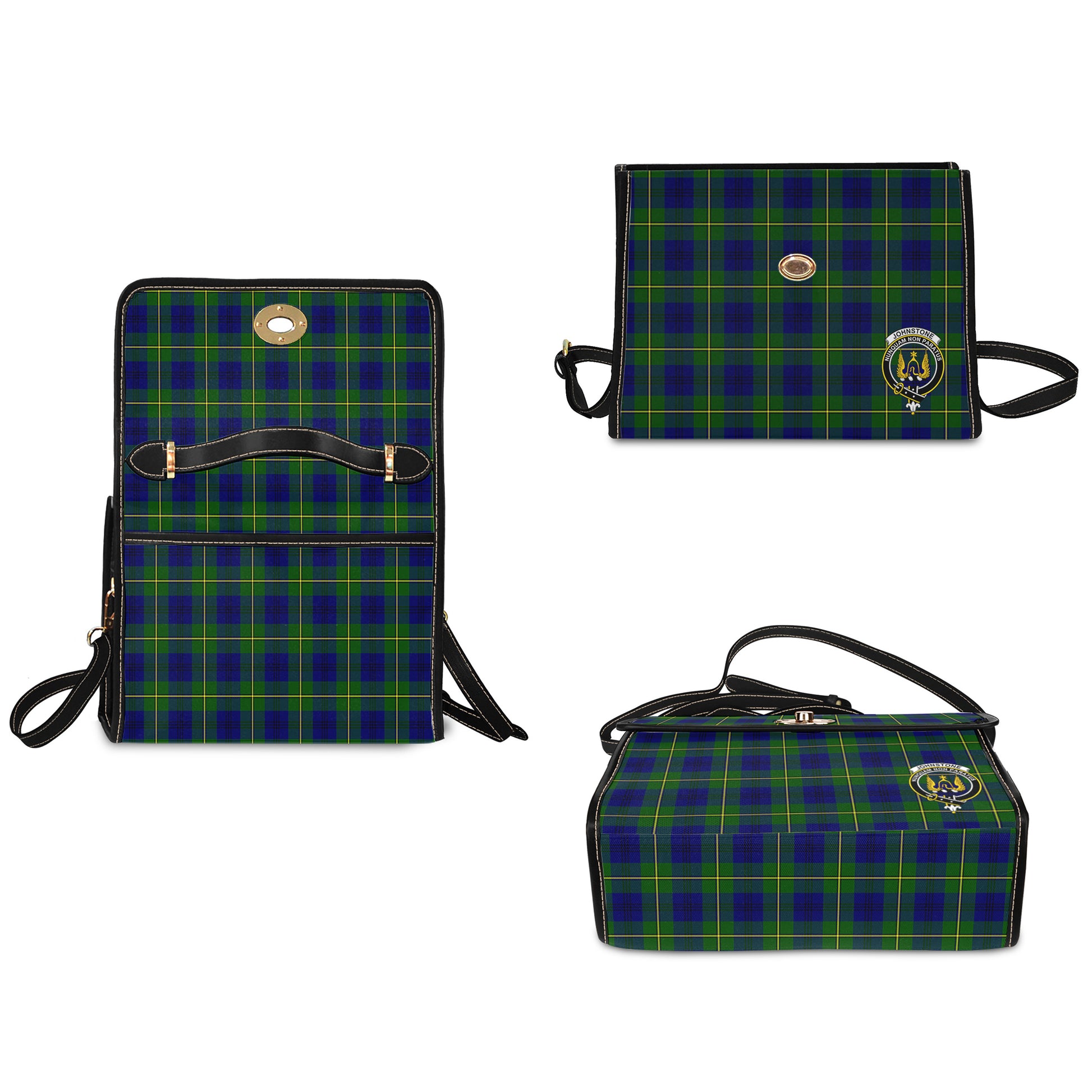 johnstone-johnston-modern-tartan-leather-strap-waterproof-canvas-bag-with-family-crest