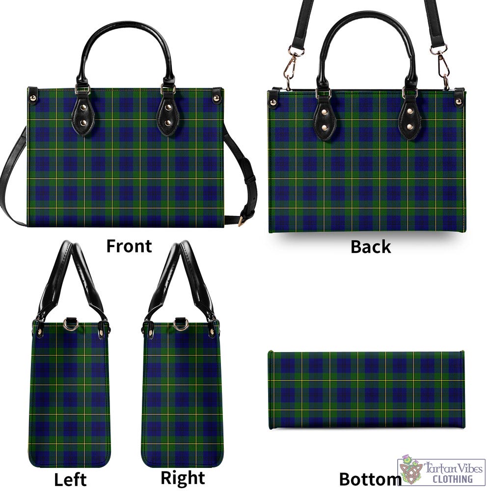 Tartan Vibes Clothing Johnstone-Johnston Modern Tartan Luxury Leather Handbags