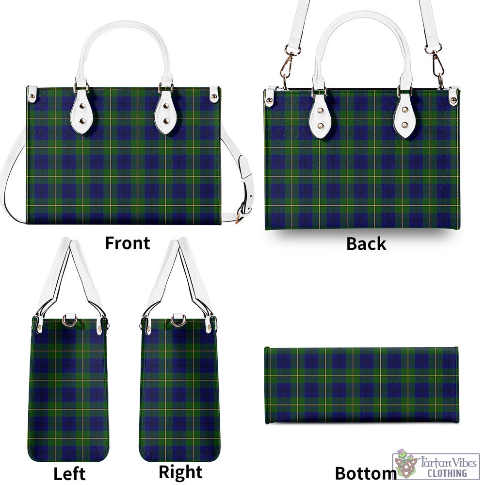 Tartan Vibes Clothing Johnstone-Johnston Modern Tartan Luxury Leather Handbags