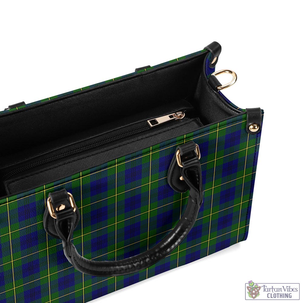 Tartan Vibes Clothing Johnstone-Johnston Modern Tartan Luxury Leather Handbags