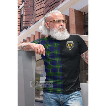 Johnstone Modern Tartan Cotton T-shirt with Family Crest and Half Of Me Style