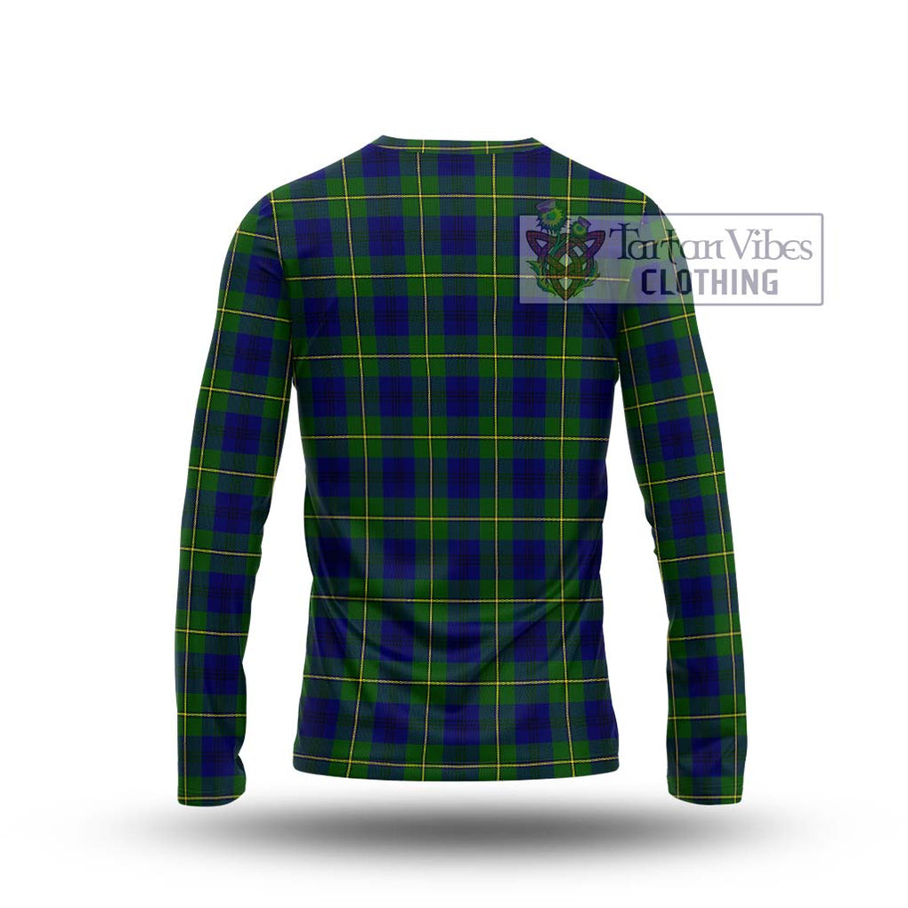 Johnstone Modern Tartan Long Sleeve T-Shirt with Family Crest DNA In Me Style - Tartanvibesclothing Shop