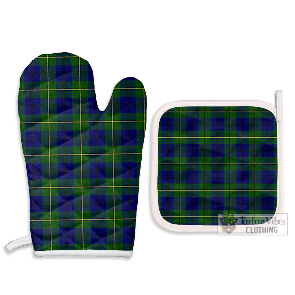 Johnstone Modern Tartan Combo Oven Mitt & Pot-Holder Combo 1 Oven Mitt & 2 Pot-Holder White - Tartan Vibes Clothing