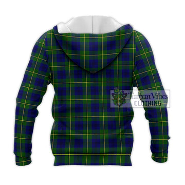 Johnstone Modern Tartan Knitted Hoodie with Family Crest DNA In Me Style