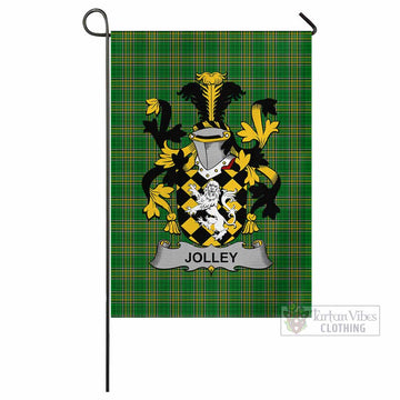 Jolley Irish Clan Tartan Flag with Coat of Arms