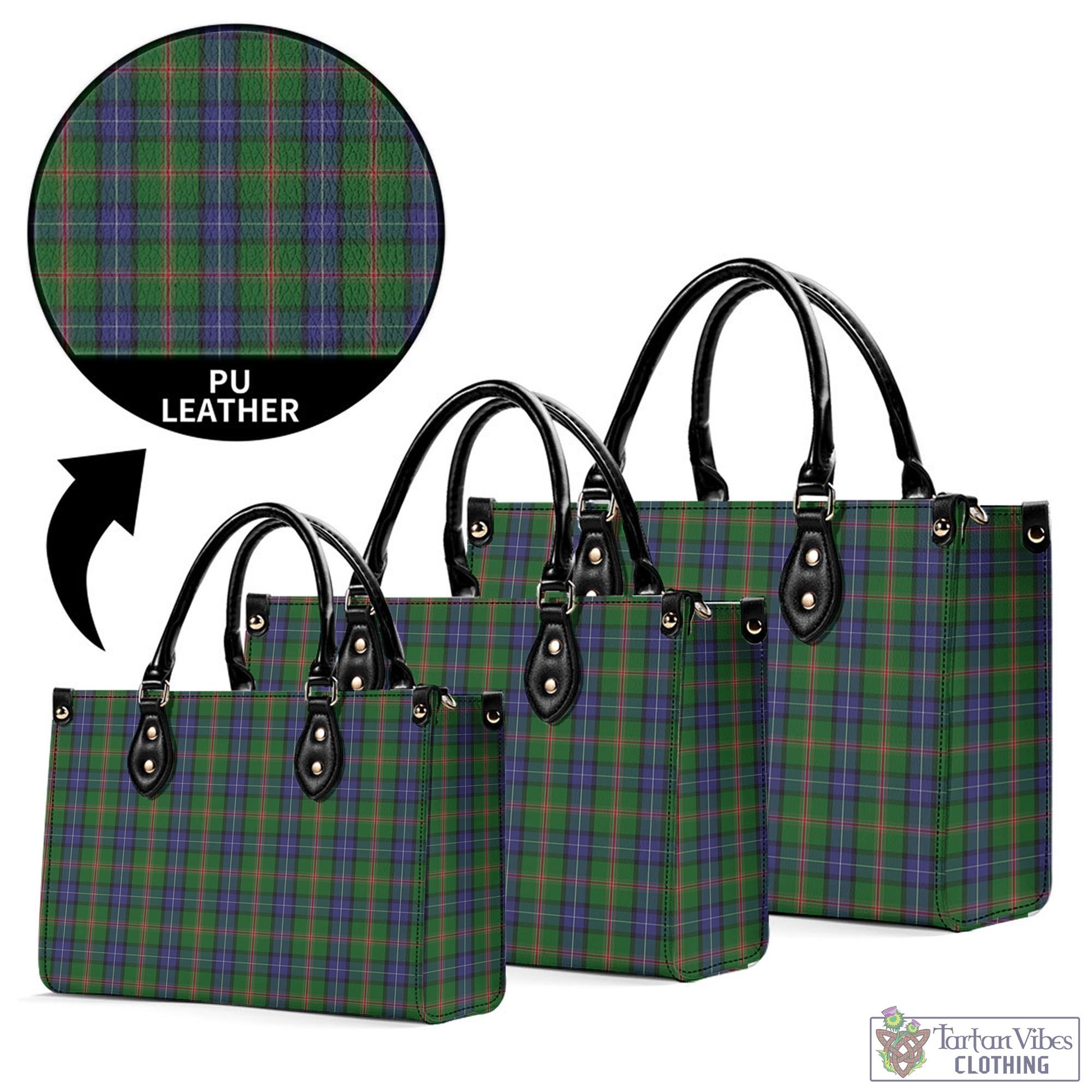 Tartan Vibes Clothing Jones Tartan Luxury Leather Handbags