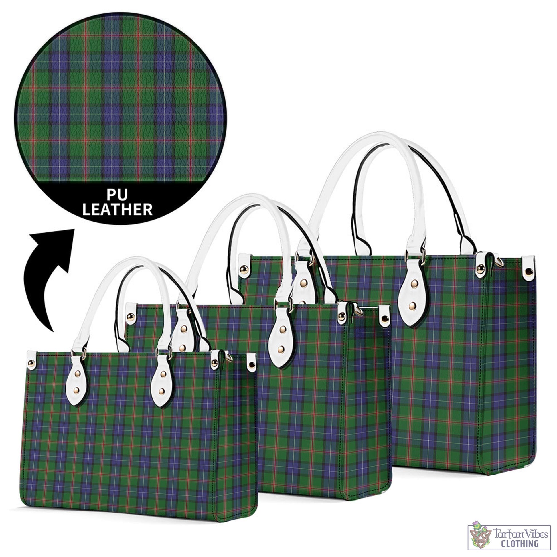 Tartan Vibes Clothing Jones Tartan Luxury Leather Handbags