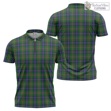 Jones Tartan Zipper Polo Shirt Unisex - Tartan Vibes Clothing