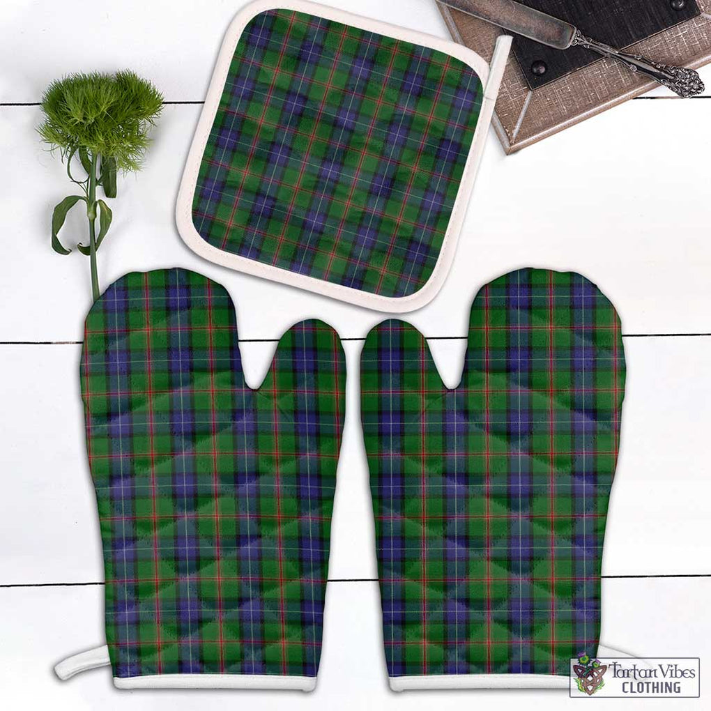 Jones Tartan Combo Oven Mitt & Pot-Holder White - Tartan Vibes Clothing