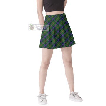 Jones Tartan Women's Plated Mini Skirt Cross Style Female - Tartan Vibes Clothing