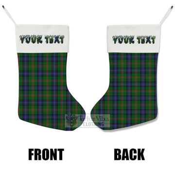 Jones Tartan Christmas Stocking with Personalized Text