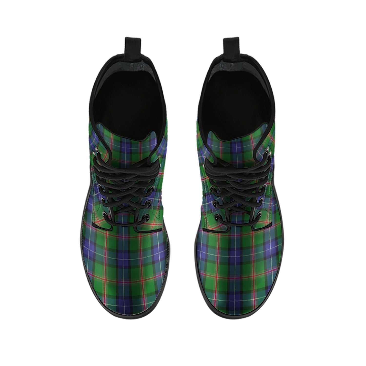 Jones Tartan Leather Boots - Tartan Vibes Clothing