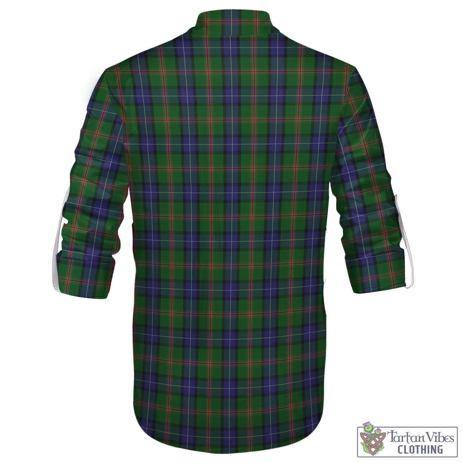 Tartan Vibes Clothing Jones Tartan Men's Scottish Traditional Jacobite Ghillie Kilt Shirt