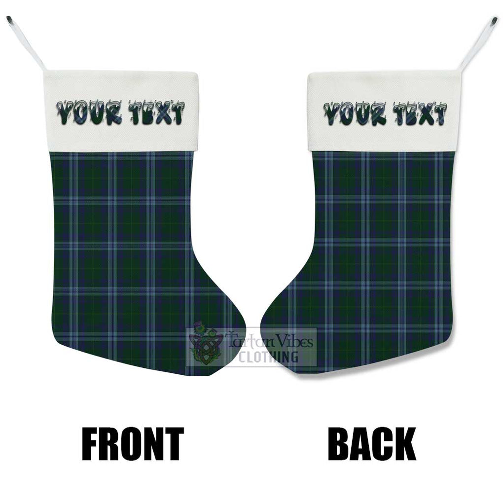 Tartan Vibes Clothing Jones of Wales Tartan Christmas Stocking with Personalized Text