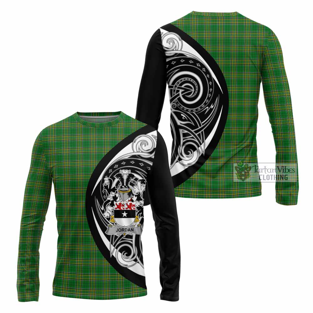 Jordan Irish Clan Long Sleeve T-Shirt Celtic Circle Style - Tartan Vibes Clothing