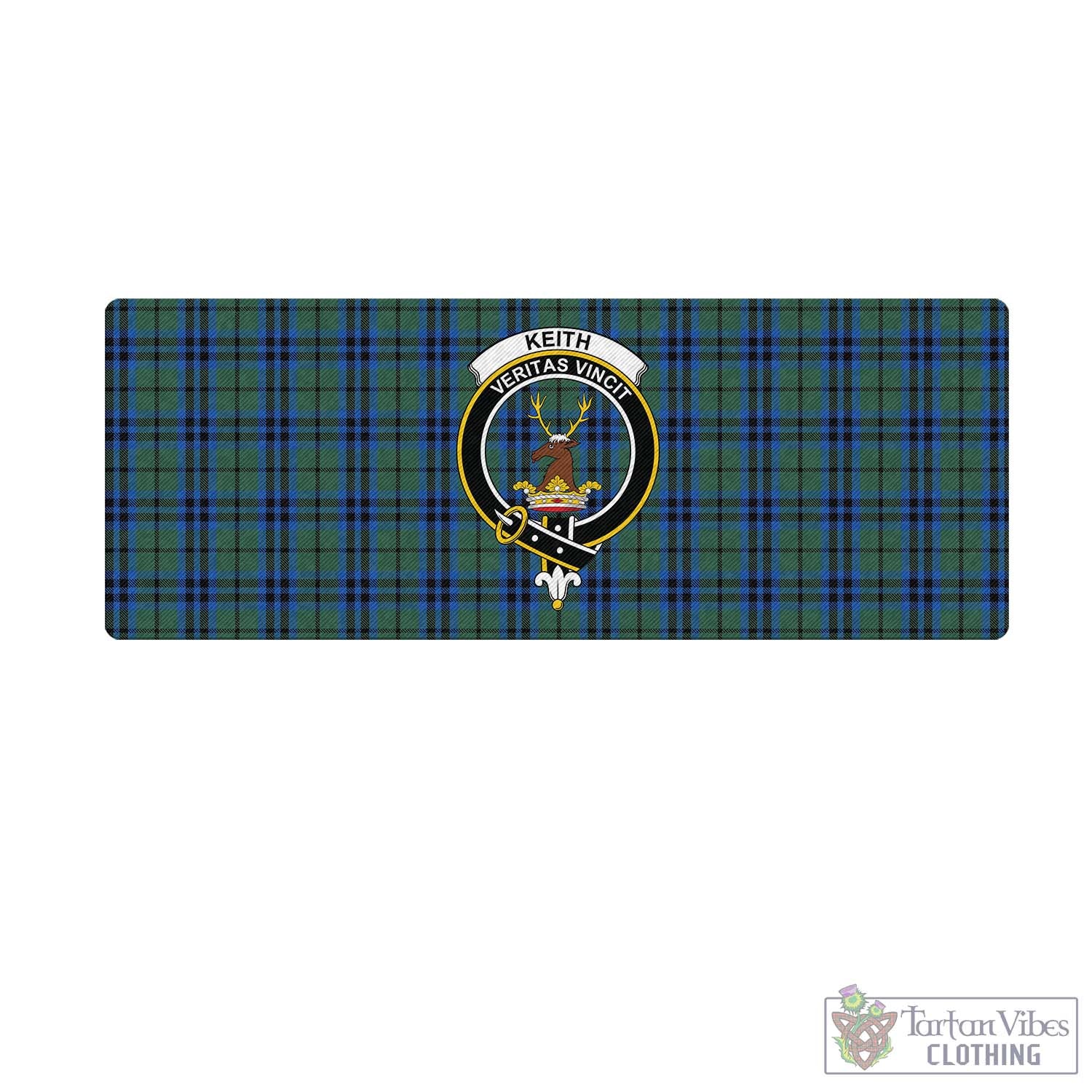 Tartan Vibes Clothing Keith Tartan Mouse Pad with Family Crest