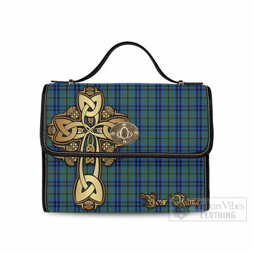 Keith Tartan Waterproof Canvas Bag Golden Thistle Celtic Cross Style