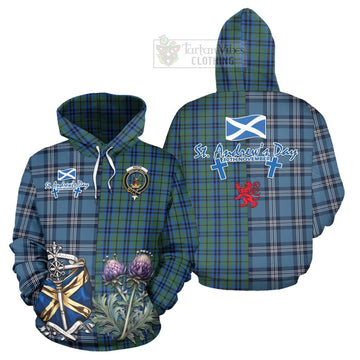 Keith Tartan Hoodie Happy St. Andrew's Day Half Tartan Style