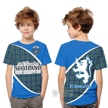 Keith Family Crest Tartan Kid T-Shirt Celebrate Saint Andrew's Day in Style