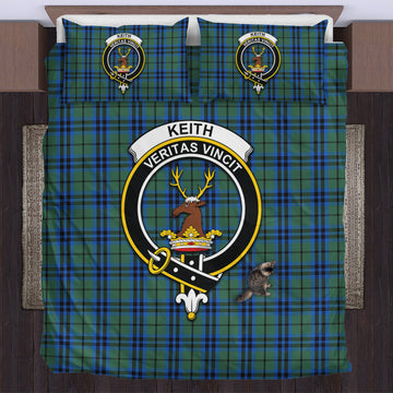 Keith Tartan Bedding Set with Family Crest