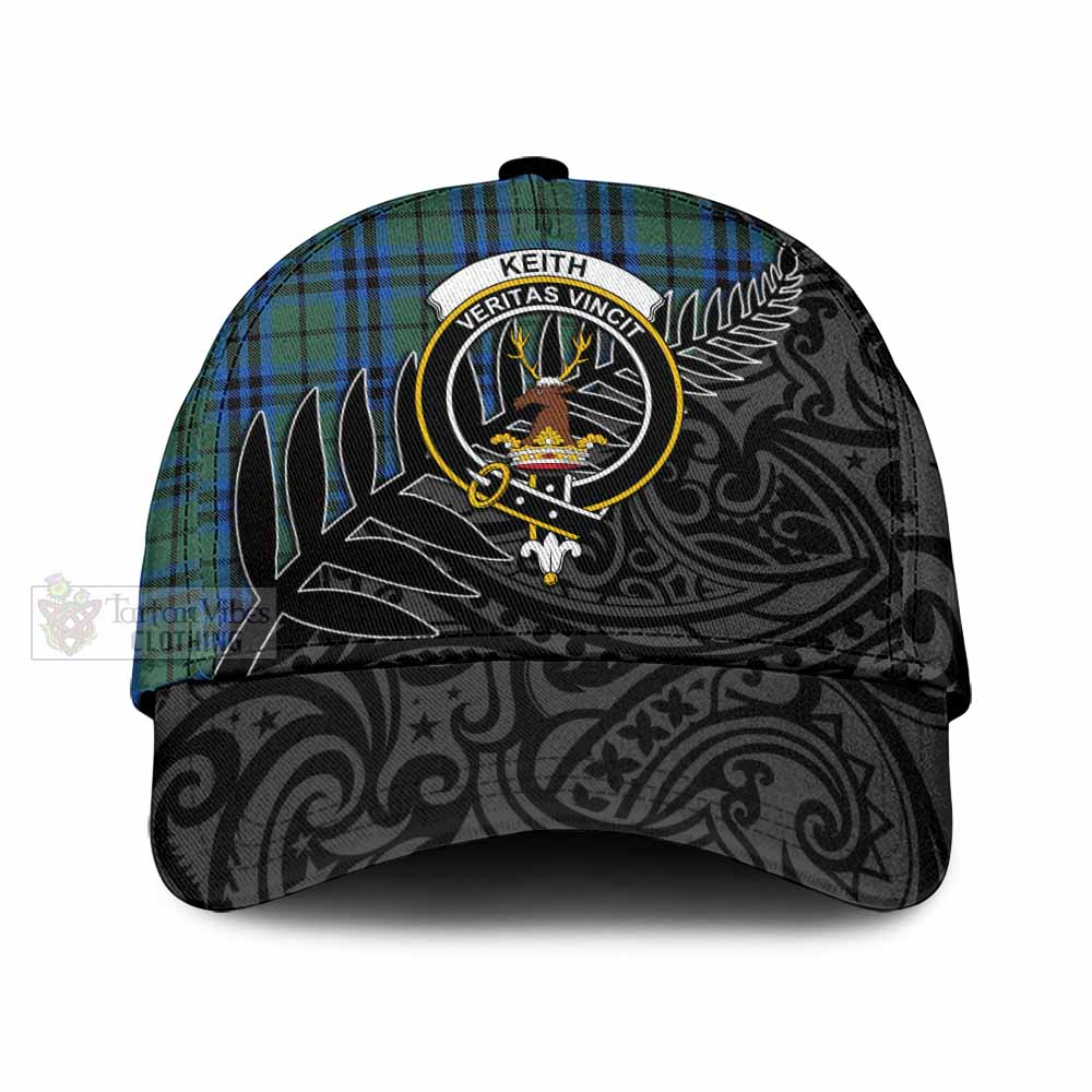 Tartan Vibes Clothing Keith Tartan Classic Cap with New Zealand Silver Fern Half Style