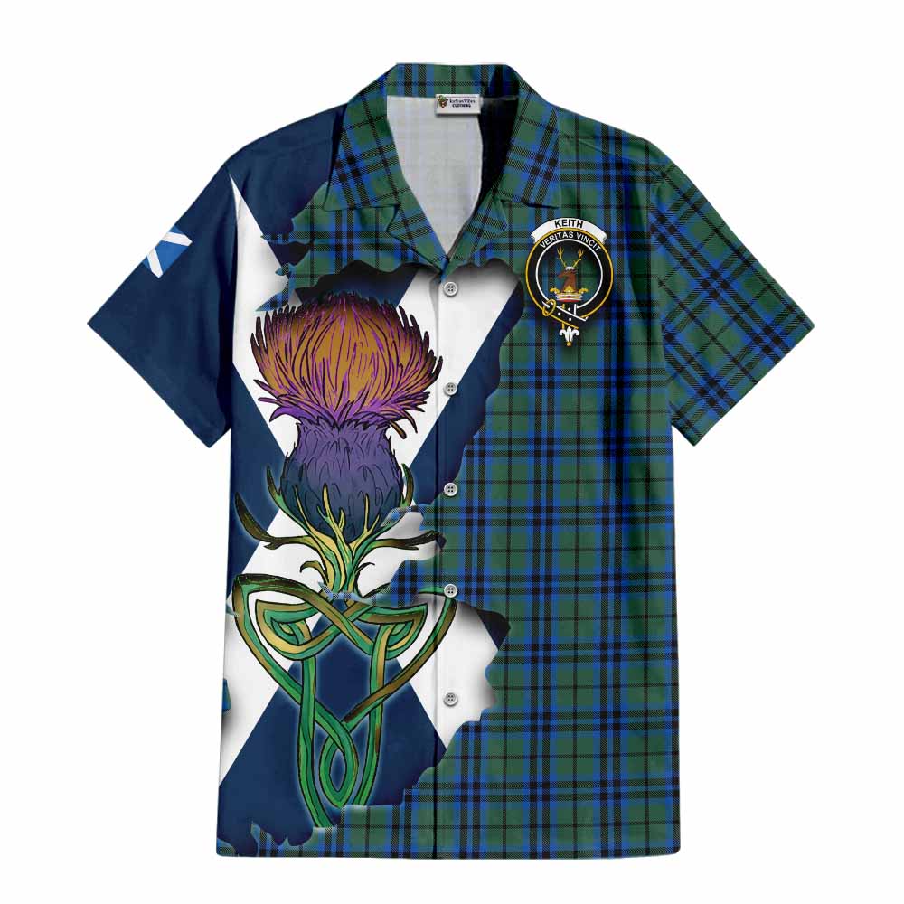 Keith Tartan Family Crest Hawaiian Shirt Scottish Thistle Celtic Inspired Kid - Tartan Vibes Clothing
