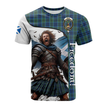 Keith Crest Tartan Cotton T-shirt Inspired by the Freedom of Scottish Warrior