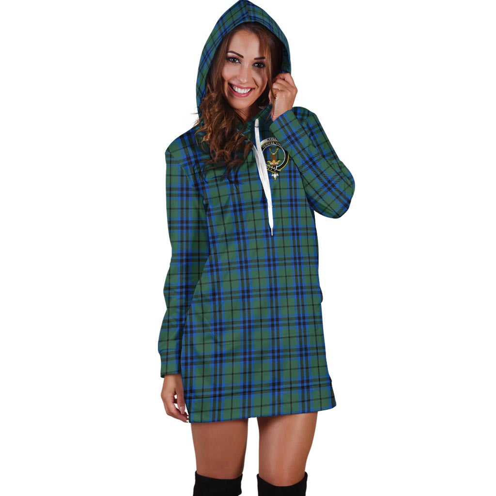 Keith Tartan Hoodie Dress with Family Crest - Tartan Vibes Clothing