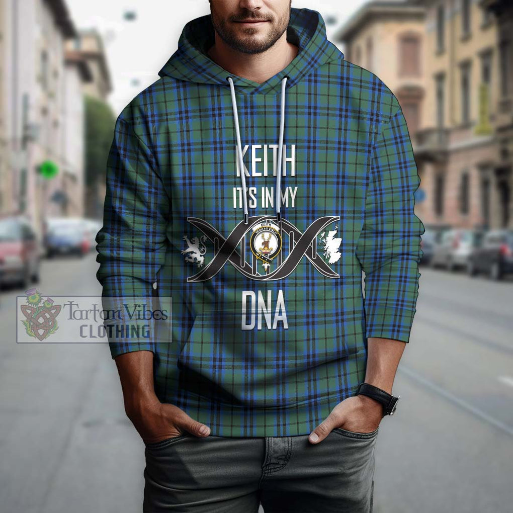 Keith Tartan Hoodie with Family Crest DNA In Me Style Pullover Hoodie - Tartanvibesclothing Shop