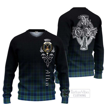 Keith Tartan Ugly Sweater Featuring Alba Gu Brath Family Crest Celtic Inspired