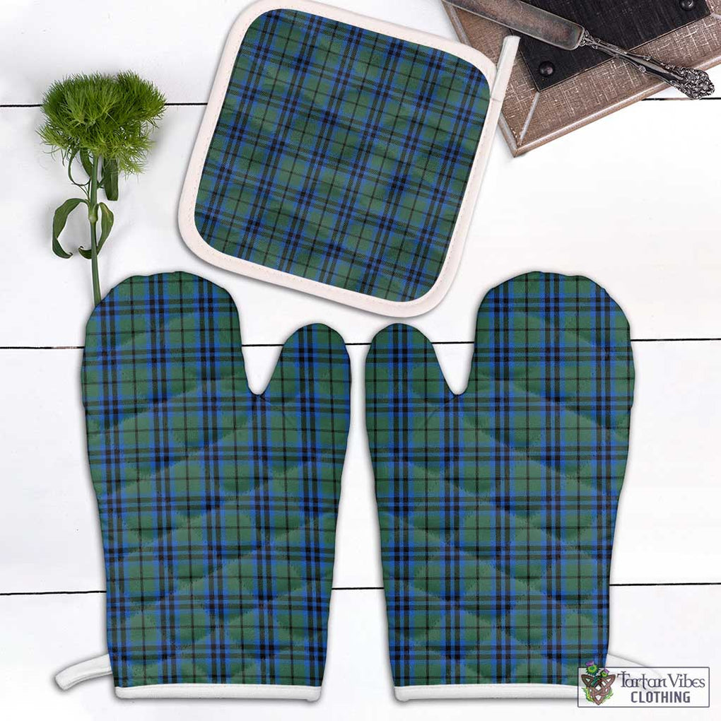 Keith Tartan Combo Oven Mitt & Pot-Holder Combo 1 Oven Mitt & 1 Pot-Holder White - Tartan Vibes Clothing