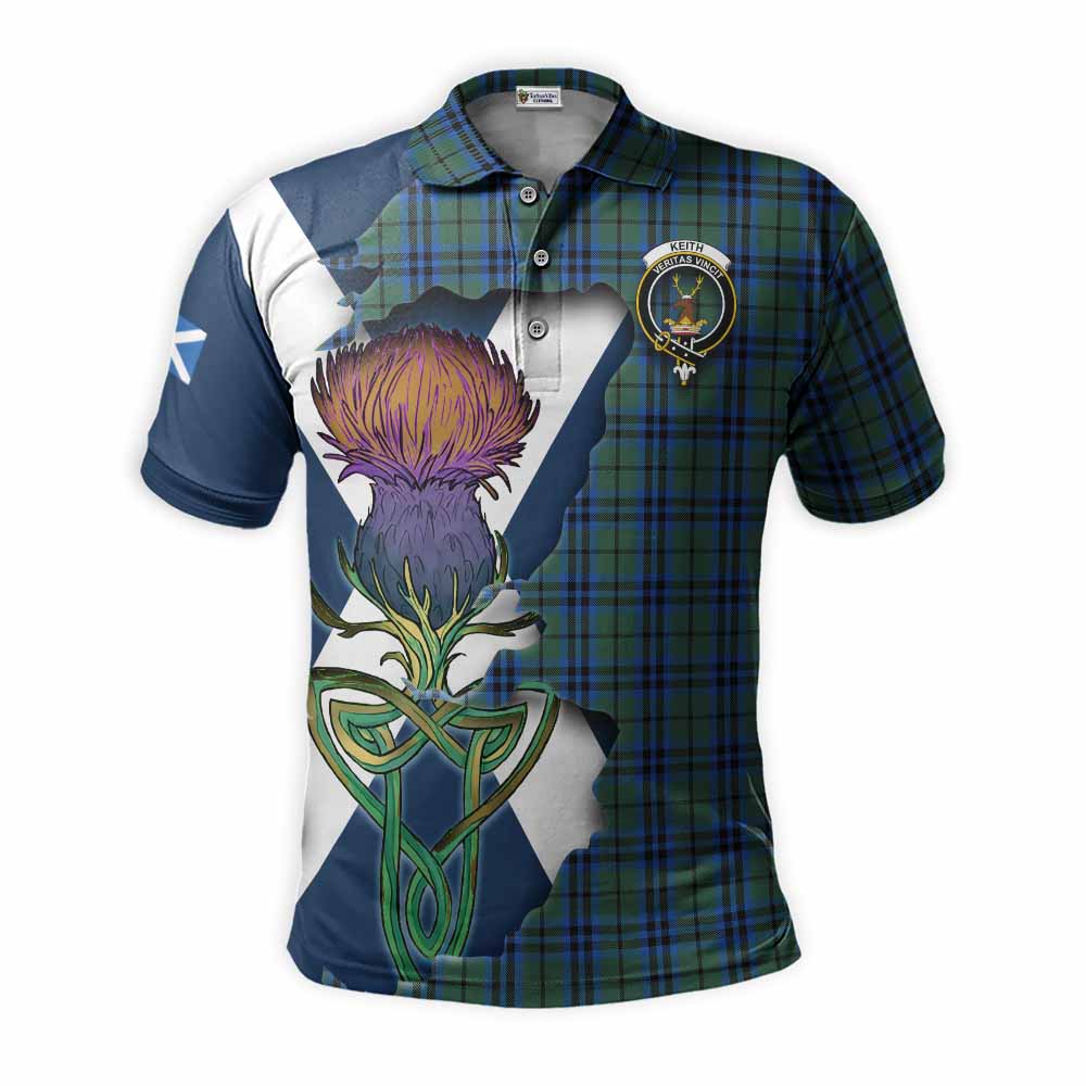 Keith Tartan Family Crest Polo Shirt Scottish Thistle Celtic Inspired Kid - Tartan Vibes Clothing