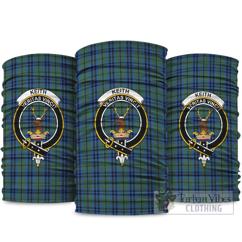 Keith Tartan Neck Gaiters, Tartan Bandanas, Tartan Head Band with Family Crest