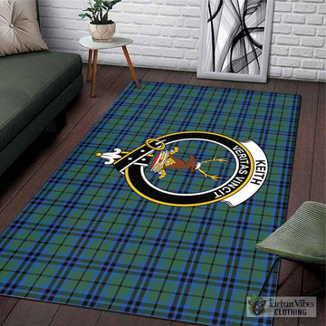 Keith Tartan Area Rug with Family Crest