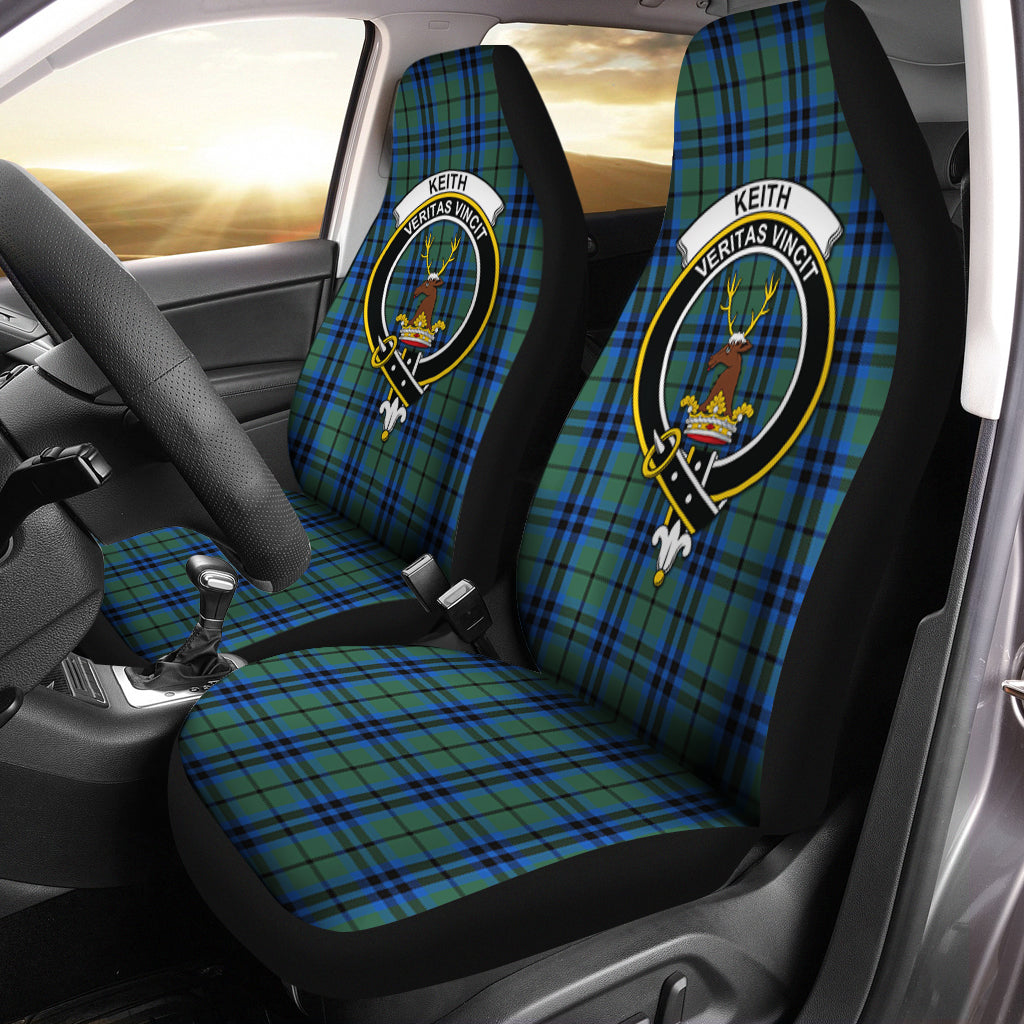 Keith Tartan Car Seat Cover with Family Crest One Size - Tartanvibesclothing